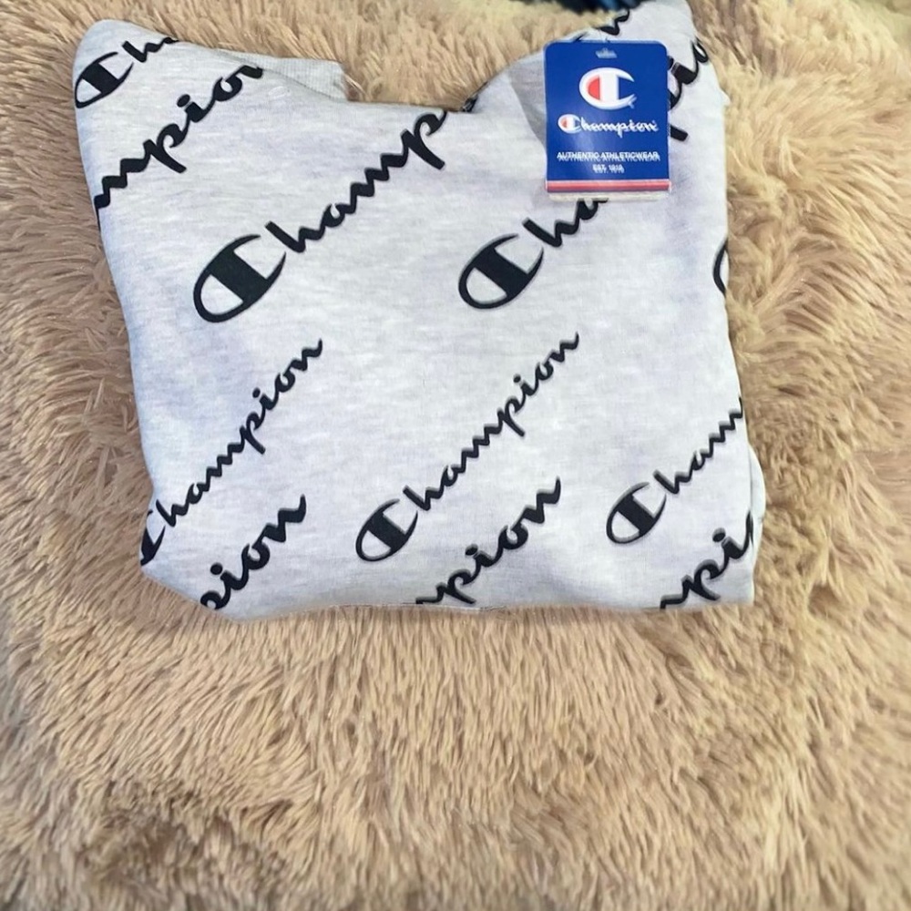 Champion Kids Gray Logo Hoodie